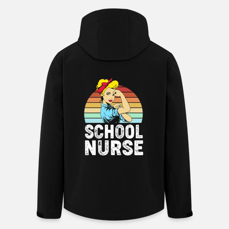 École d’infirmières - Veste softshell homme en polyester recyclé Stanley/Stella - noir