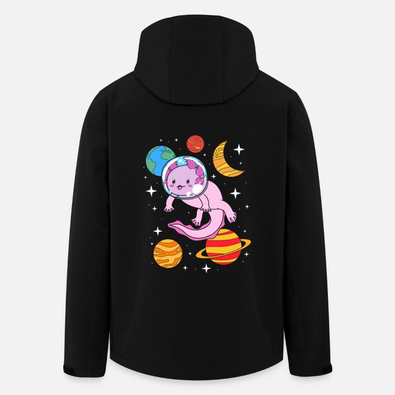 Axolotl Astronaut - Men’s Recycled Softshell Jacket by Stanley/Stella - black