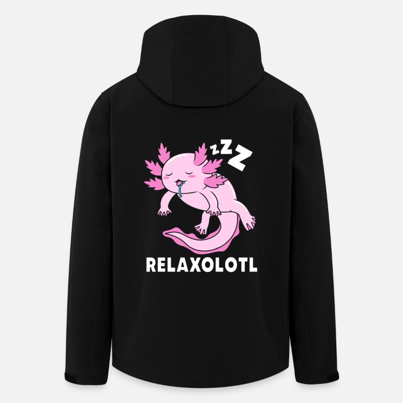 Axolotl - Recycelte Männer Softshell-Jacke von Stanley/Stella - Schwarz
