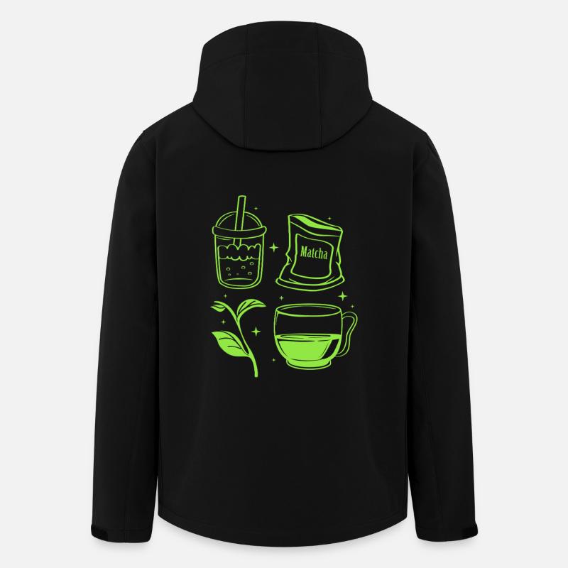 Matcha - Recycelte Männer Softshell-Jacke von Stanley/Stella - Schwarz