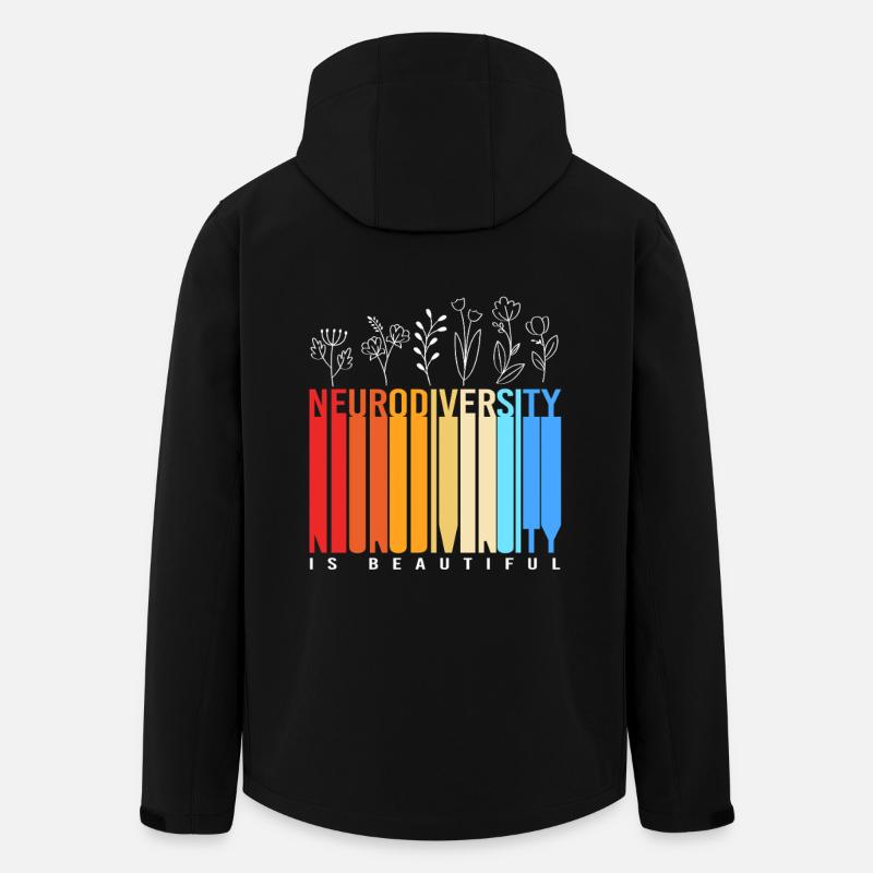 Autismus Gehirn Autist Asperger Neurodiversity - Recycelte Männer Softshell-Jacke von Stanley/Stella - Schwarz