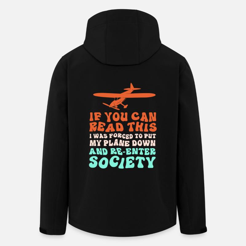 Modellflug Modellflugzeug - Recycelte Männer Softshell-Jacke von Stanley/Stella - Schwarz