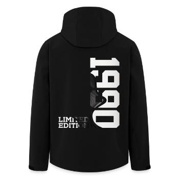 LIMITED EDITION 1990 36TH BIRTHDAY - Men’s Recycled Softshell Jacket by Stanley/Stella - black - Back - AI Model Male 185 light (185cm)