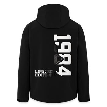 LIMITED EDITION 1984 42ND BIRTHDAY - Men’s Recycled Softshell Jacket by Stanley/Stella - black - Back - AI Model Male 185 light (185cm)