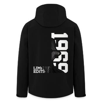 LIMITED EDITION 1969 57TH BIRTHDAY - Men’s Recycled Softshell Jacket by Stanley/Stella - black - Back - AI Model Male 185 light (185cm)