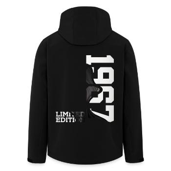 LIMITED EDITION 1967 59TH BIRTHDAY - Men’s Recycled Softshell Jacket by Stanley/Stella - black - Back - AI Model Male 185 light (185cm)