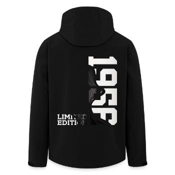 ÉDITION LIMITÉE 70E ANNIVERSAIRE 1956 - Veste softshell homme en polyester recyclé Stanley/Stella - noir - Dos - AI Model Male 185 light (185cm)