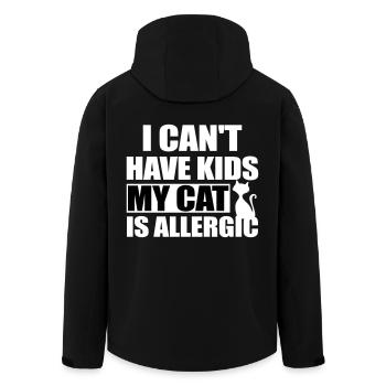 Chats drôles disant chat maman - Veste softshell homme en polyester recyclé Stanley/Stella - noir - Dos - AI Model Male 185 light (185cm)