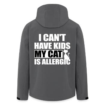 Chats drôles disant chat maman - Veste softshell homme en polyester recyclé Stanley/Stella - charbon - Dos - AI Model Male 185 light (185cm)