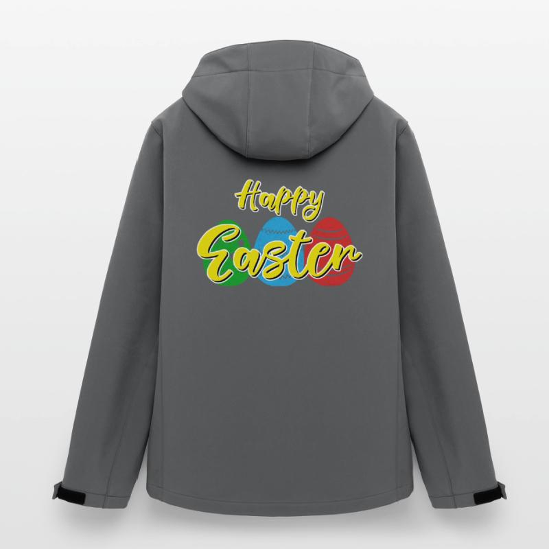 Happy Easter - Easter bunny Easter eggs celebration gift Men’s Recycled Softshell Jacket Discoverer by Stanley/Stella