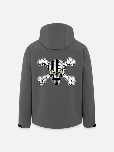 breizh skull 06 - Veste softshell homme en polyester recyclé Stanley/Stella - noir