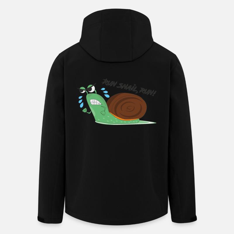 Schnecke - Recycelte Männer Softshell-Jacke von Stanley/Stella - Schwarz
