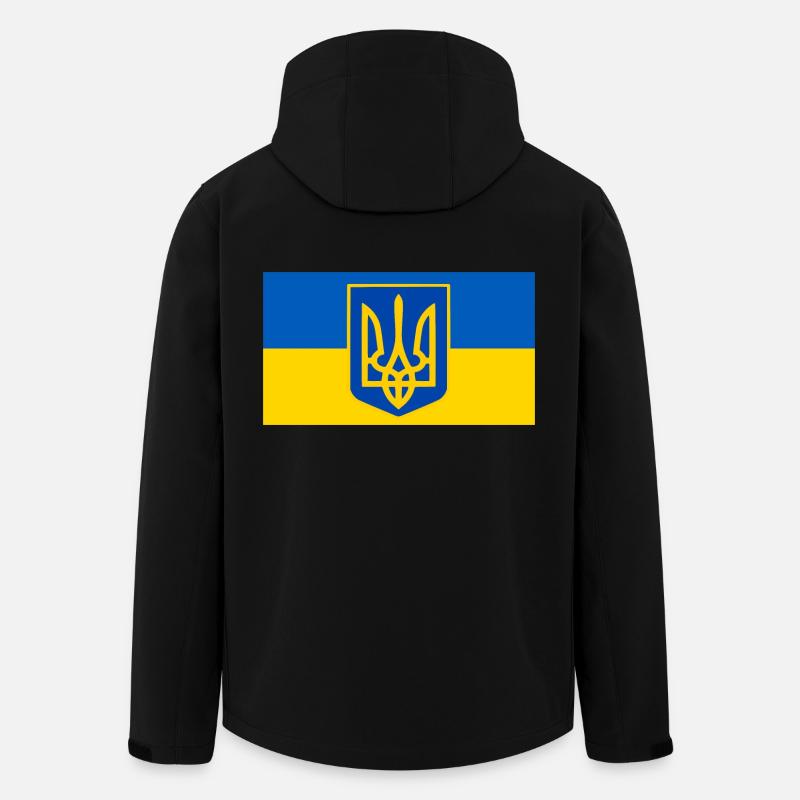 Ukraine - Veste softshell homme en polyester recyclé Stanley/Stella - noir