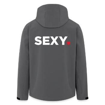 sexy - Veste softshell homme en polyester recyclé Stanley/Stella - charbon - Dos - AI Model Male 185 light (185cm)