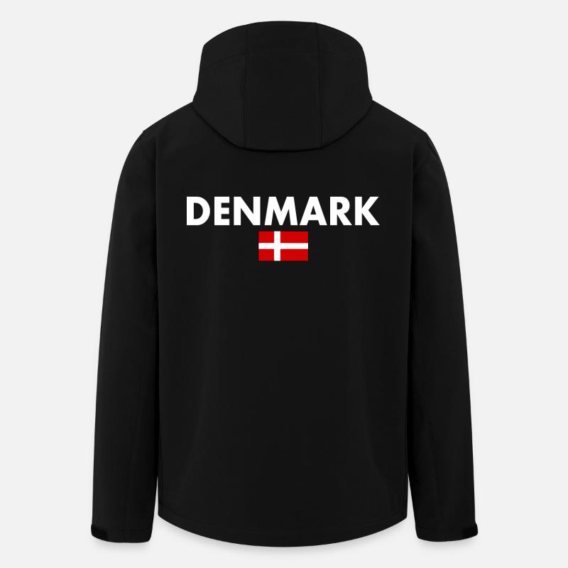 Dänemark - Recycelte Männer Softshell-Jacke von Stanley/Stella - Schwarz