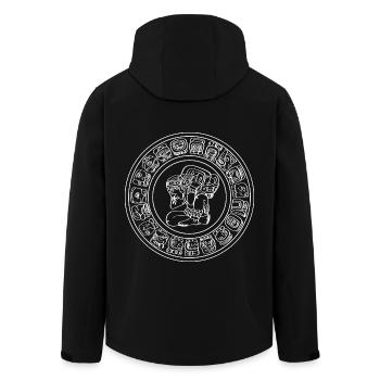 Maya kalender aztec Inka - Recycelte Männer Softshell-Jacke von Stanley/Stella - Schwarz - Hinten - AI Model Male 185 light (185cm)