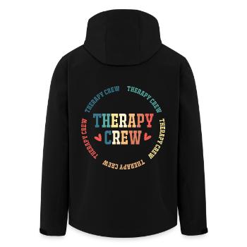 Physiotherapy Physiotherapy Physiotherapist - Men’s Recycled Softshell Jacket by Stanley/Stella - black - Back - AI Model Male 185 light (185cm)