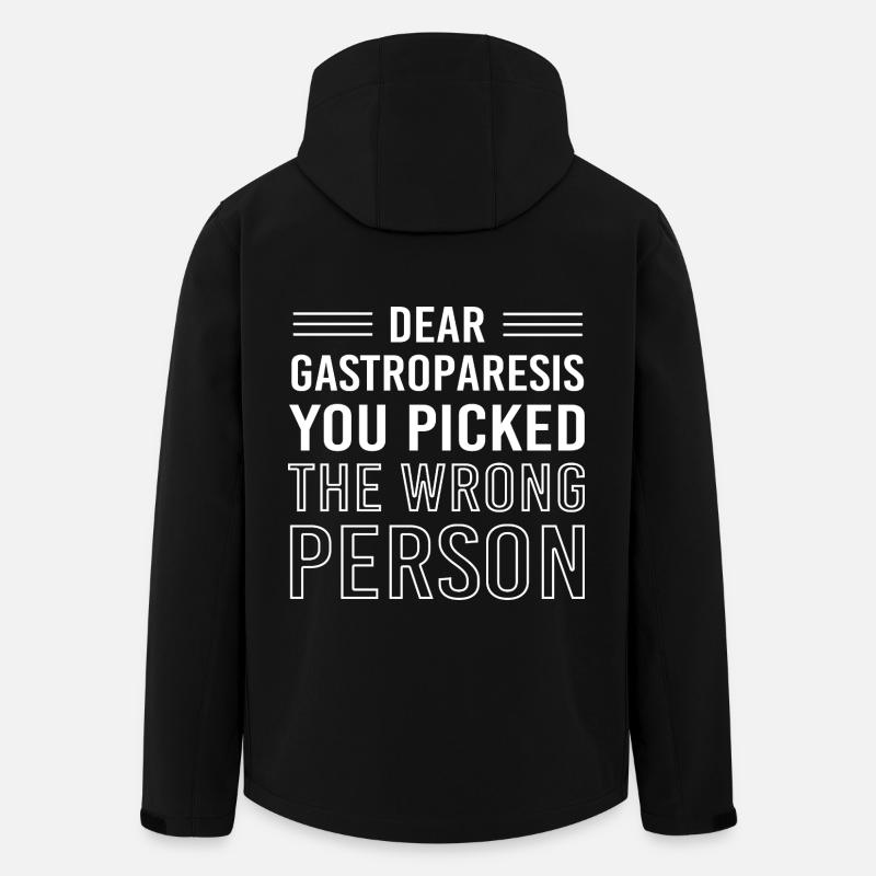 Gastroparésie intestinale - Veste softshell homme en polyester recyclé Stanley/Stella - noir