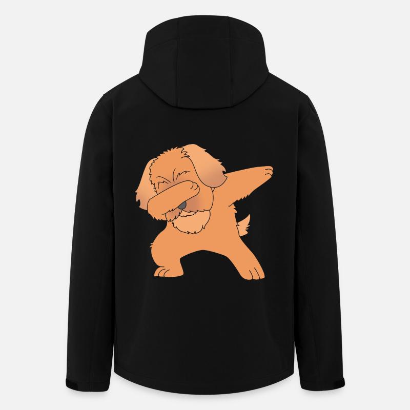 Pekingese dog - Men’s Recycled Softshell Jacket by Stanley/Stella - black