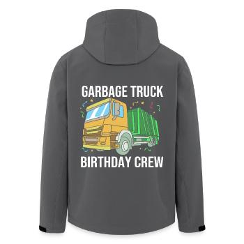 Garbage Can Garbage Truck Garbage Truck Garbage Man - Men’s Recycled Softshell Jacket by Stanley/Stella - anthracite - Back - AI Model Male 185 light (185cm)