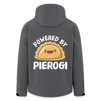 Pierogi Pologne Polonais - Veste softshell homme en polyester recyclé Stanley/Stella - charbon - Dos - AI Model Male 185 light (185cm)