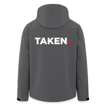Genommen - Recycelte Männer Softshell-Jacke von Stanley/Stella - Anthrazit - Hinten - AI Model Male 185 light (185cm)