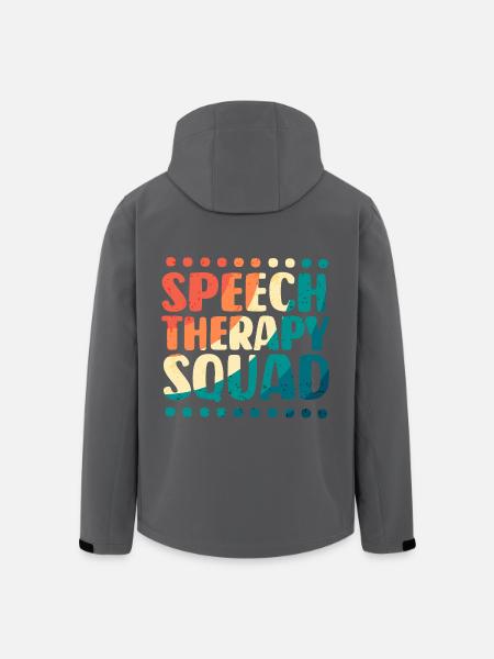 Speech Therapy Speech Therapist - Men’s Recycled Softshell Jacket by Stanley/Stella - black