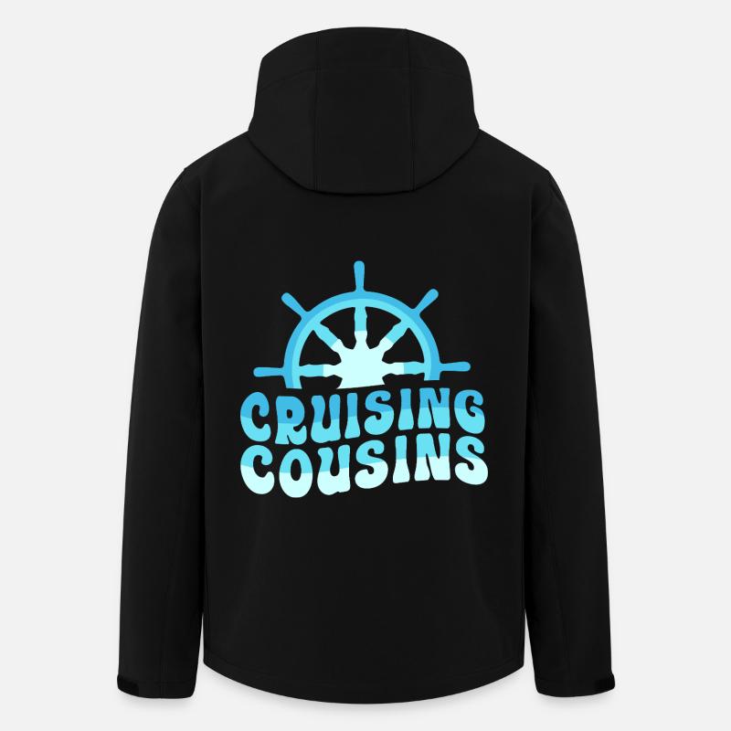 Cousins Kreuzfahrt Kreuzfahrtschiff - Recycelte Männer Softshell-Jacke von Stanley/Stella - Schwarz