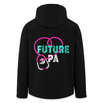 Physician Assistant Nursing MFA PA - Men’s Recycled Softshell Jacket by Stanley/Stella - black - Back - AI Model Male 185 light (185cm)