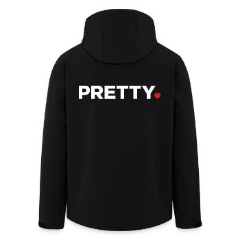 Pretty - Men’s Recycled Softshell Jacket by Stanley/Stella - black - Back - AI Model Male 185 light (185cm)