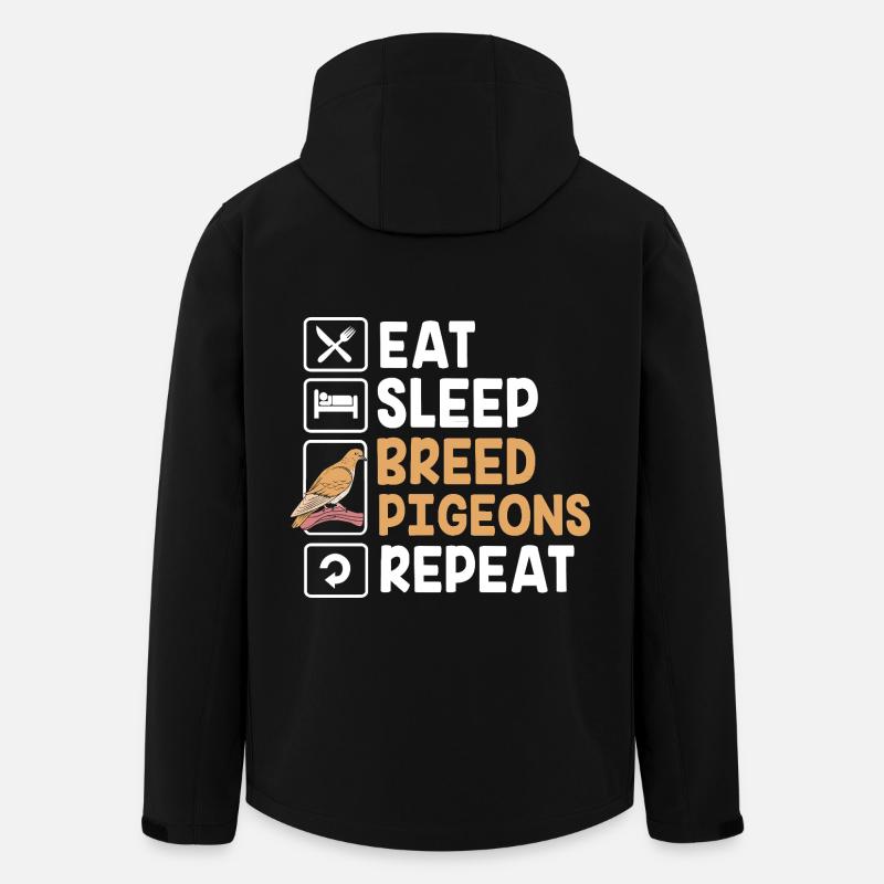Taube Tauben - Recycelte Männer Softshell-Jacke von Stanley/Stella - Schwarz