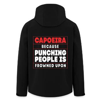 Capoeira - Men’s Recycled Softshell Jacket by Stanley/Stella - black - Back - AI Model Male 185 light (185cm)