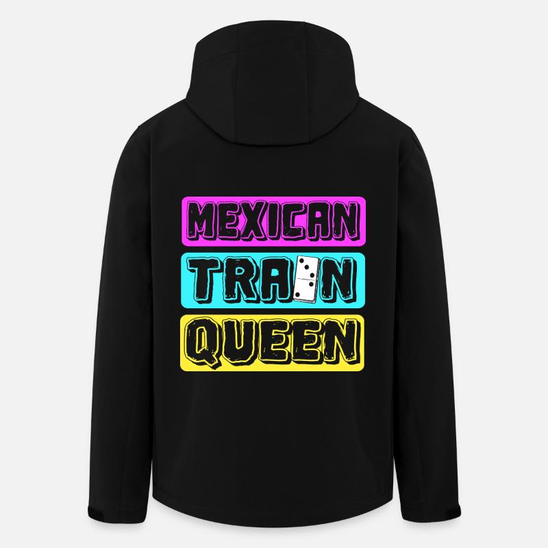 Mexican Train Domino - Men’s Recycled Softshell Jacket by Stanley/Stella - black