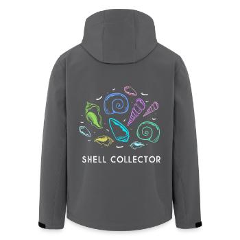 Muschelsammler Muschel - Recycelte Männer Softshell-Jacke von Stanley/Stella - Schwarz - Hinten - AI Model Male 185 light (185cm)