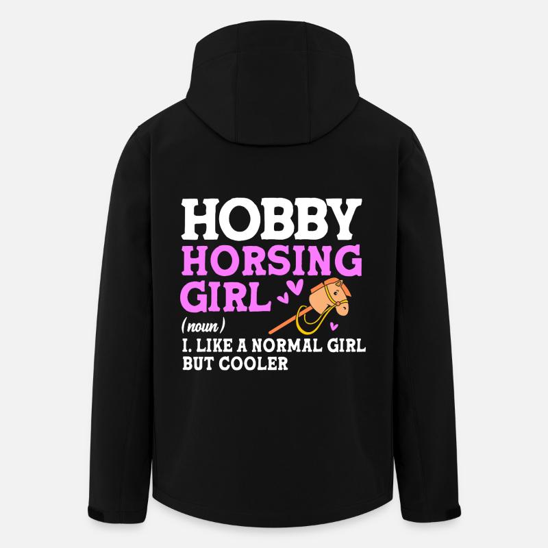 Hobby Horse Hobby Horsing Hobbyhorsing - Recycelte Männer Softshell-Jacke von Stanley/Stella - Schwarz
