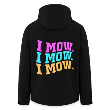 Lawn (meadow) Lawn mower - Men’s Recycled Softshell Jacket by Stanley/Stella - black - Back - AI Model Male 185 light (185cm)