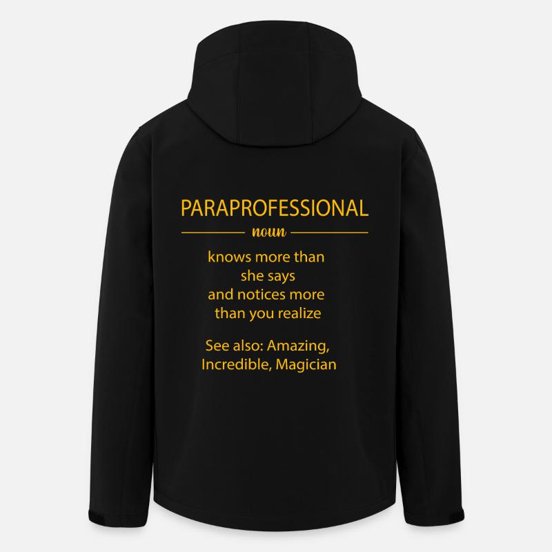 Lehrerassistent Paraprofessional Paraeducator - Recycelte Männer Softshell-Jacke von Stanley/Stella - Schwarz