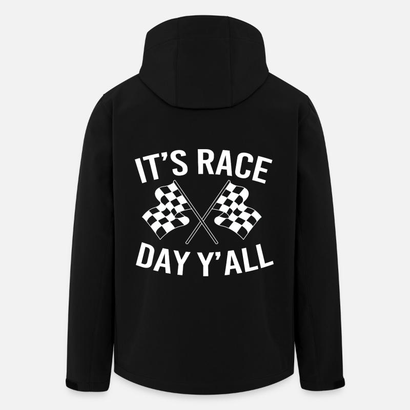 Course de dragsters - Veste softshell homme en polyester recyclé Stanley/Stella - noir