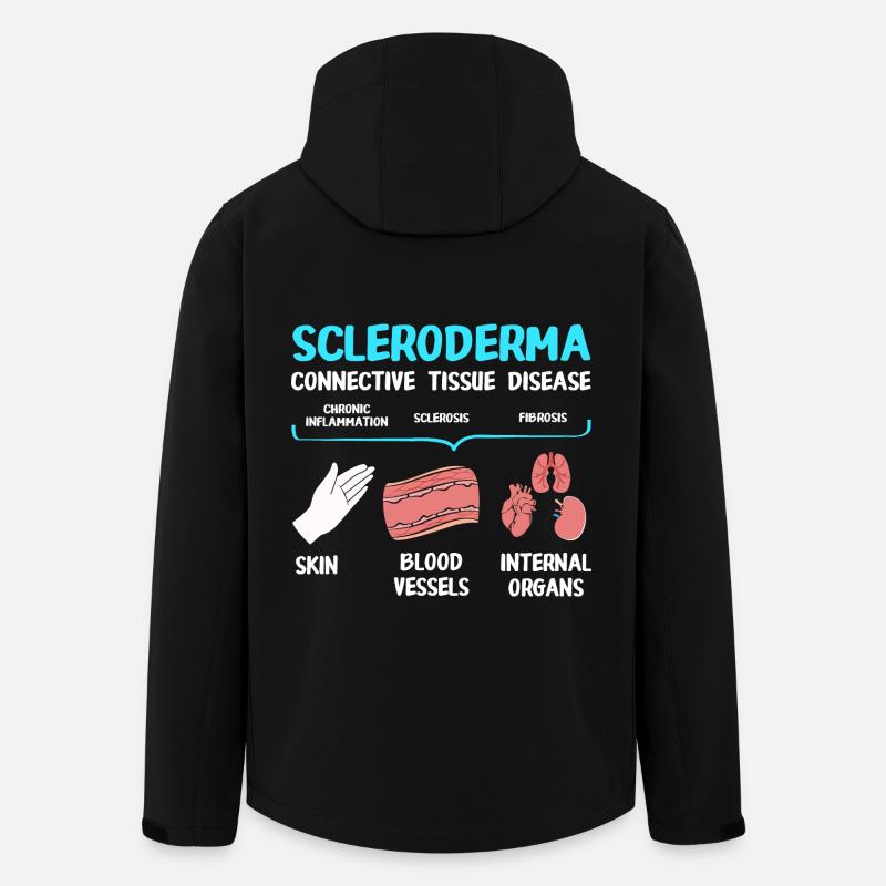 Sclérodermie - Veste softshell homme en polyester recyclé Stanley/Stella - noir