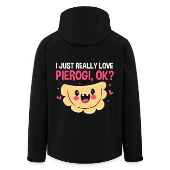 Pierogi Pologne Polonais - Veste softshell homme en polyester recyclé Stanley/Stella - noir - Dos - AI Model Male 185 light (185cm)