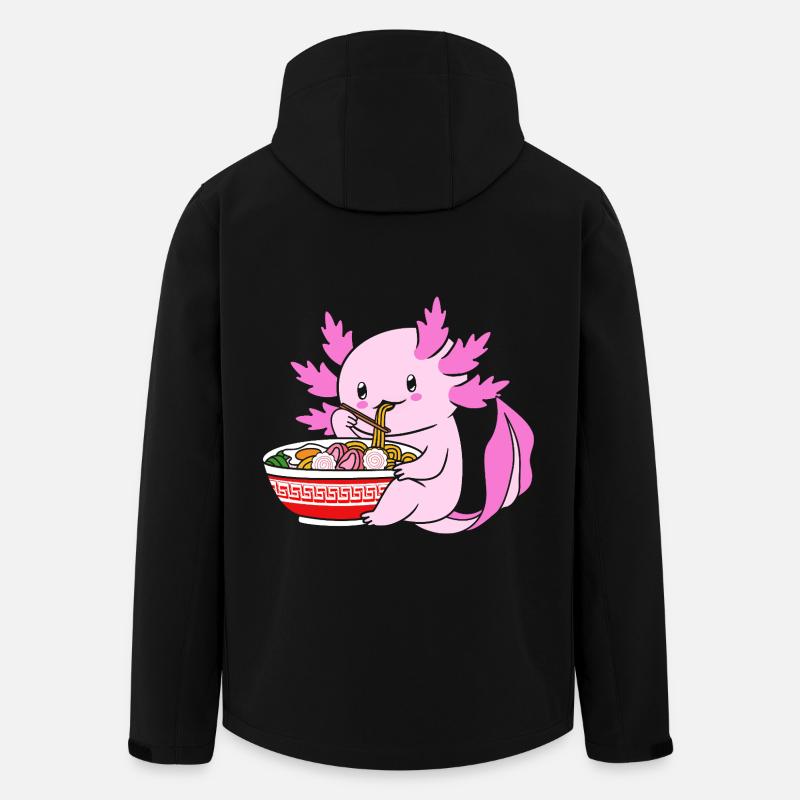 Axolotl Ramen - Men’s Recycled Softshell Jacket by Stanley/Stella - black