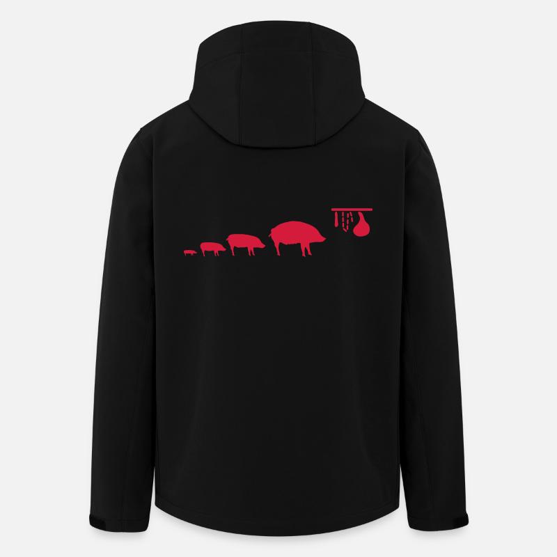 pig_evolution - Men’s Recycled Softshell Jacket by Stanley/Stella - black