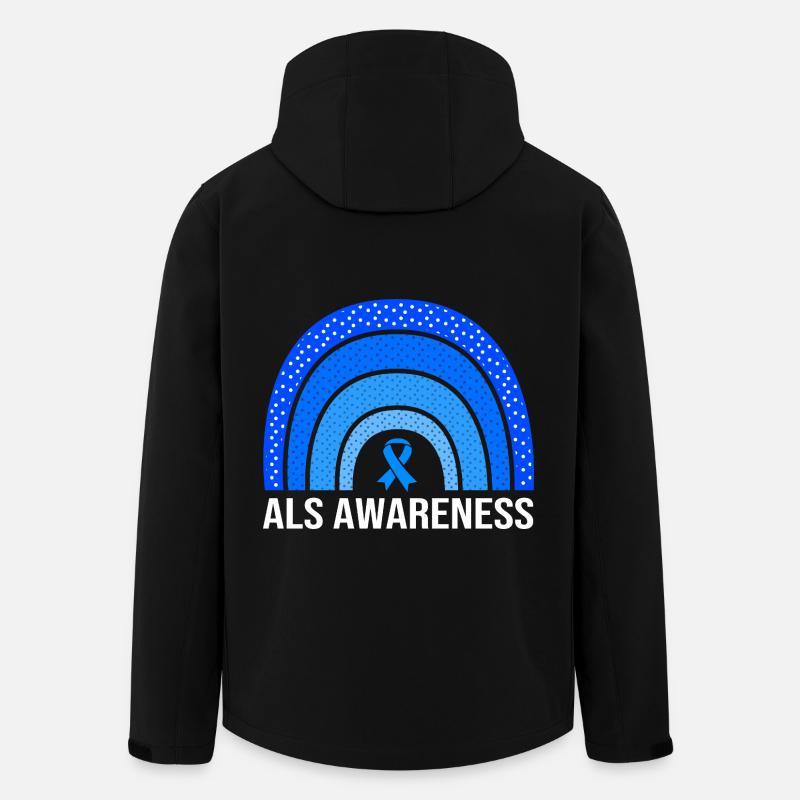 ALS nerve disease - Men’s Recycled Softshell Jacket by Stanley/Stella - black