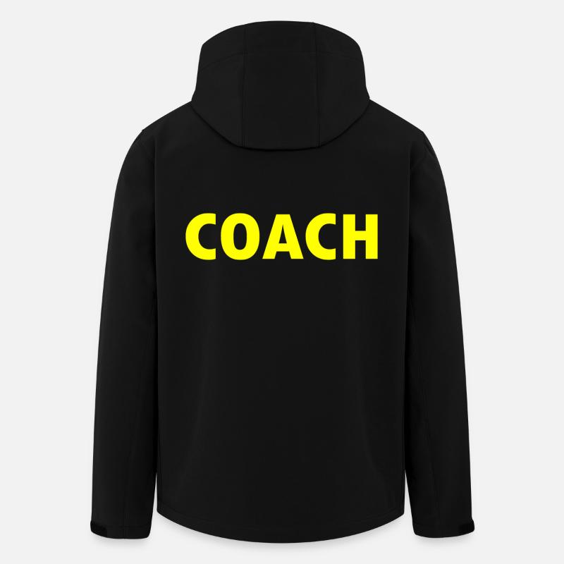 Coach - Men’s Recycled Softshell Jacket by Stanley/Stella - black