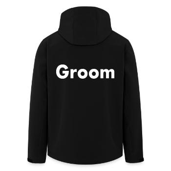 Groom - Veste softshell homme en polyester recyclé Stanley/Stella - noir - Dos - AI Model Male 185 light (185cm)