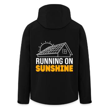 Solar Sustainability Renewable energies - Men’s Recycled Softshell Jacket by Stanley/Stella - black - Back - AI Model Male 185 light (185cm)
