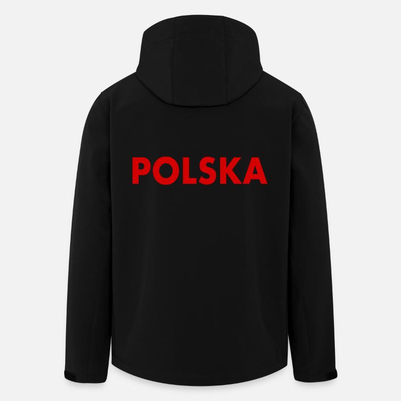 Polen - Recycelte Männer Softshell-Jacke von Stanley/Stella - Schwarz