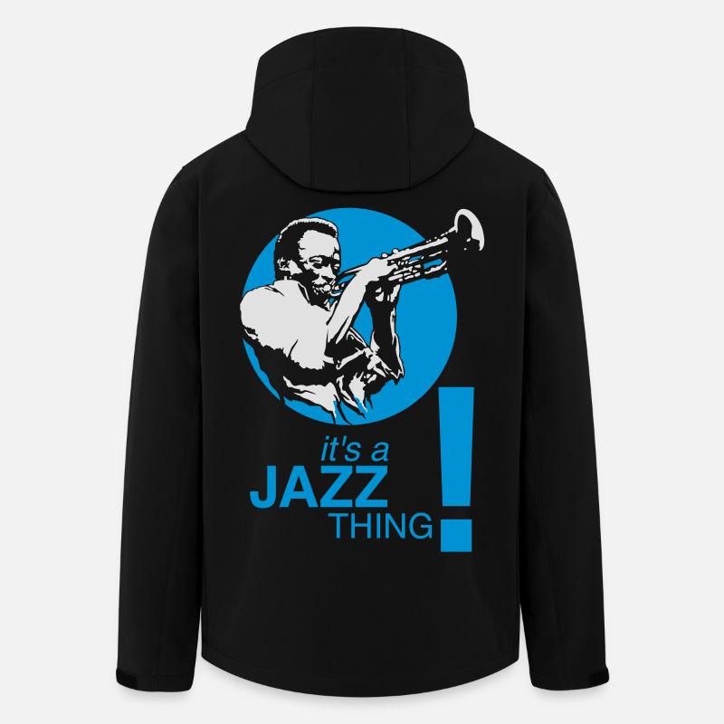 Jazz thing - Recycelte Männer Softshell-Jacke von Stanley/Stella - Schwarz