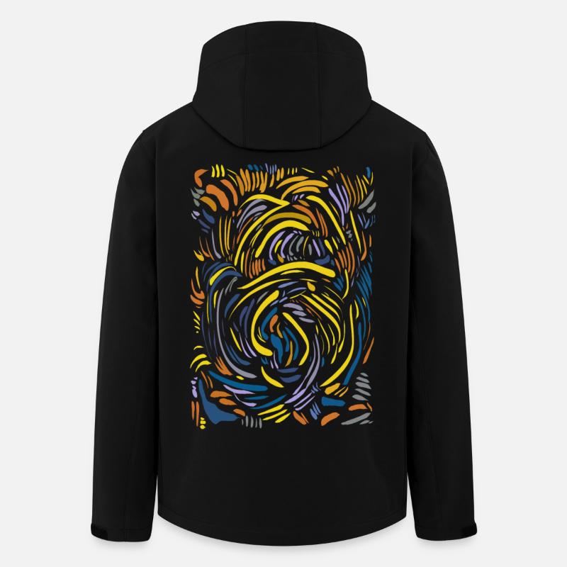 Abstract - Men’s Recycled Softshell Jacket by Stanley/Stella - black