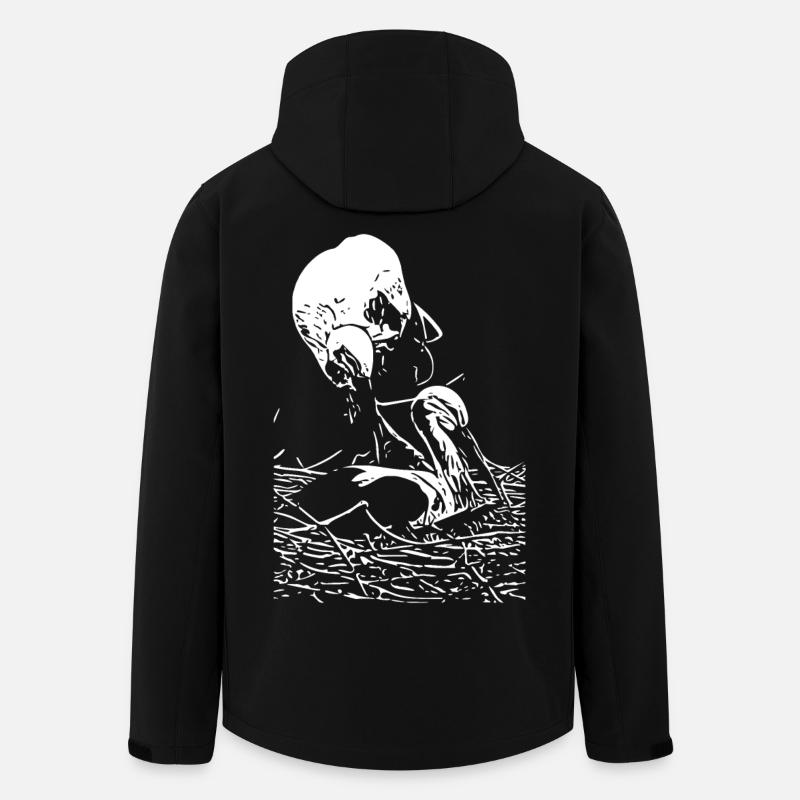 Storch - Recycelte Männer Softshell-Jacke von Stanley/Stella - Schwarz